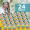 Fun Express Jesus Loves Me Religious Crayons – 24 packs with 4 crayons each – Church, Sunday School, and Giveaways
