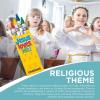 Fun Express Jesus Loves Me Religious Crayons – 24 packs with 4 crayons each – Church, Sunday School, and Giveaways