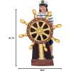 Fun Express Ship Wheel Cardboard Cutout Standup – Large Nautical Party Decorations & Pirate Props for Themed Events | 38.5″ x 50.75″ Freestanding Display for Photo Booth & VBS Supplies