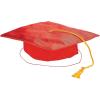 Fun Express – Red Polyester Child Mortarboard Hat for Graduation – Apparel Accessories – Hats – Graduation Hats – Graduation – 1 Piece