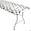 Fun Express 6 Ft. Graduation Caps Rectangle Fitted Plastic Tablecloth
