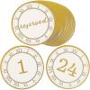 Fun Express Clock FACE CARDSTOCK Table Numbers 1-24 – Party Supplies – 28 Pieces