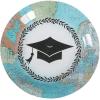 Fun Express Graduation Party Grad Adventure Paper Dessert Plates – Disposable Print Tableware Dessert Plates – Print Plates & Bowls Parties, Treats and Festivities Graduation Party Supplies – 8 Pieces