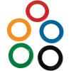 Olympic Games Mini Flying Disc Rings (set of 12) Toys and Activities for Kids