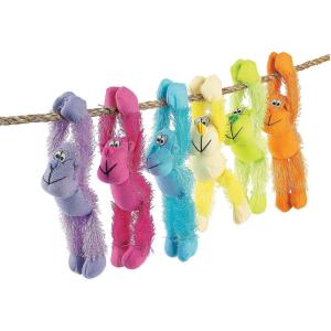Fun Express Bulk Long Arm Neon Stuffed Gorillas – 72 Pc. – Toys – VBS Vacation Bible School Supplies/Decor – 72 Pieces