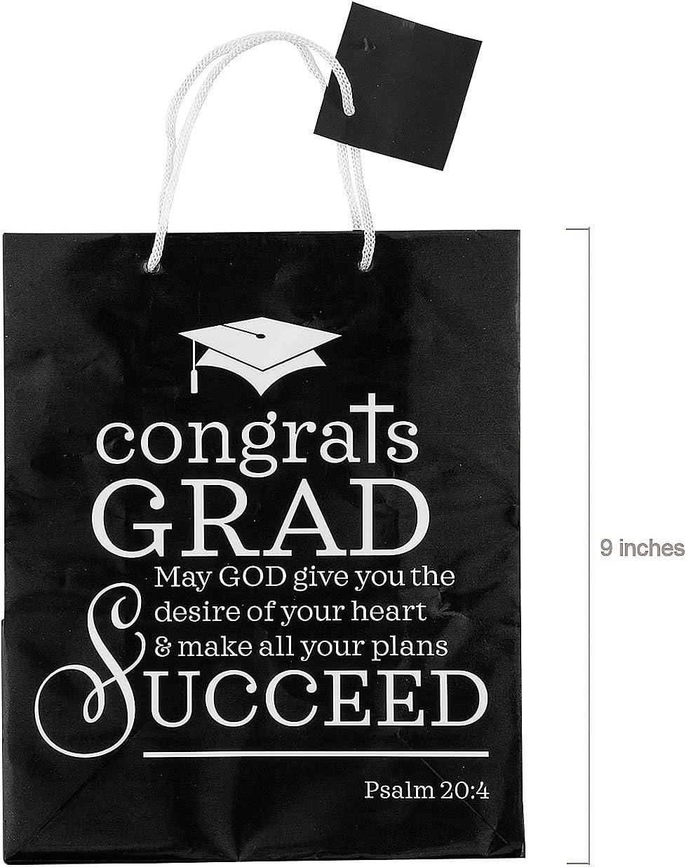 image:imageFun Express 7 12 x 9 Medium Faith Graduation Paper Gift Bags with Tag 12 Pieces