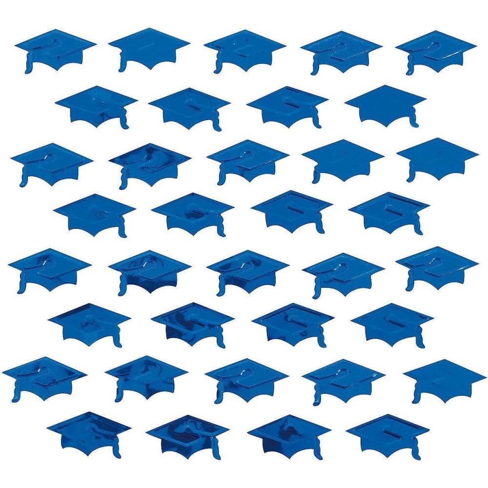 image:imageBlue Graduation Hat Foil Confetti 2 oz Graduation Party Decor