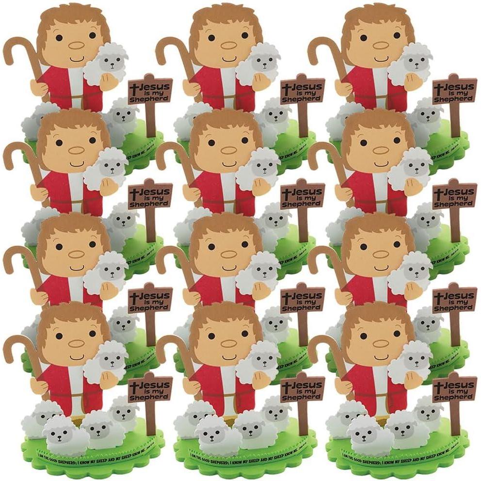 image:imageFun Express 3D Good Shepherd Craft Kit  Creative DIY Craft Kits for Kids Perfect for Easter amp Religious Activities  Includes Paints Brushes and EasytoFollow Instructions  12 Pieces