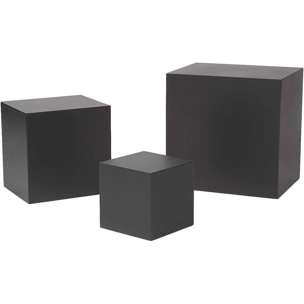image:imageFun Express Black Buffet Riser Set Home Decor 3 Pieces