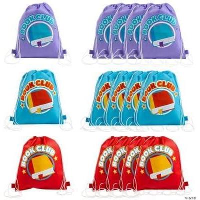 image:imageFun Express Congrats Grad Drawstring Backpack for Graduation Party Set of 12Multicolor