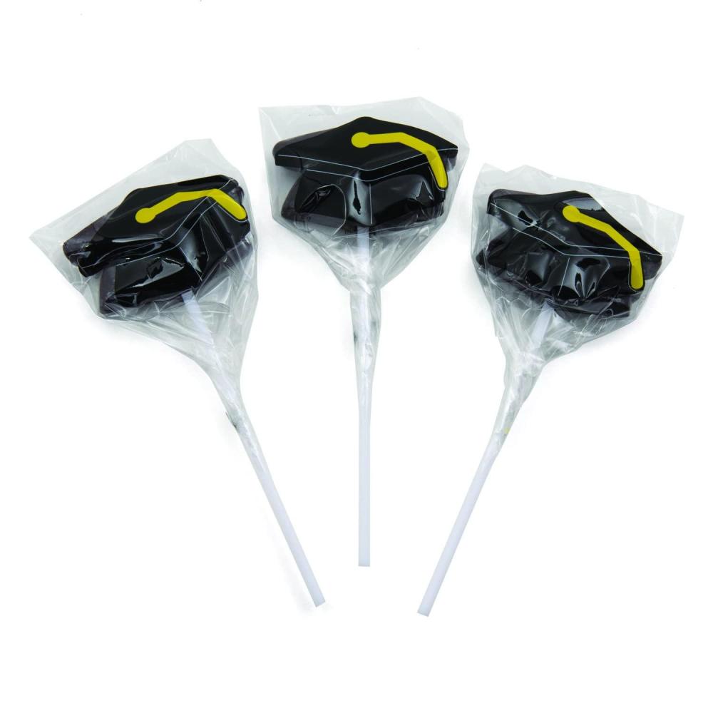 image:imageFun Express Mortarboard Graduation Suckers Candy amp Suckers amp Lollipops Black