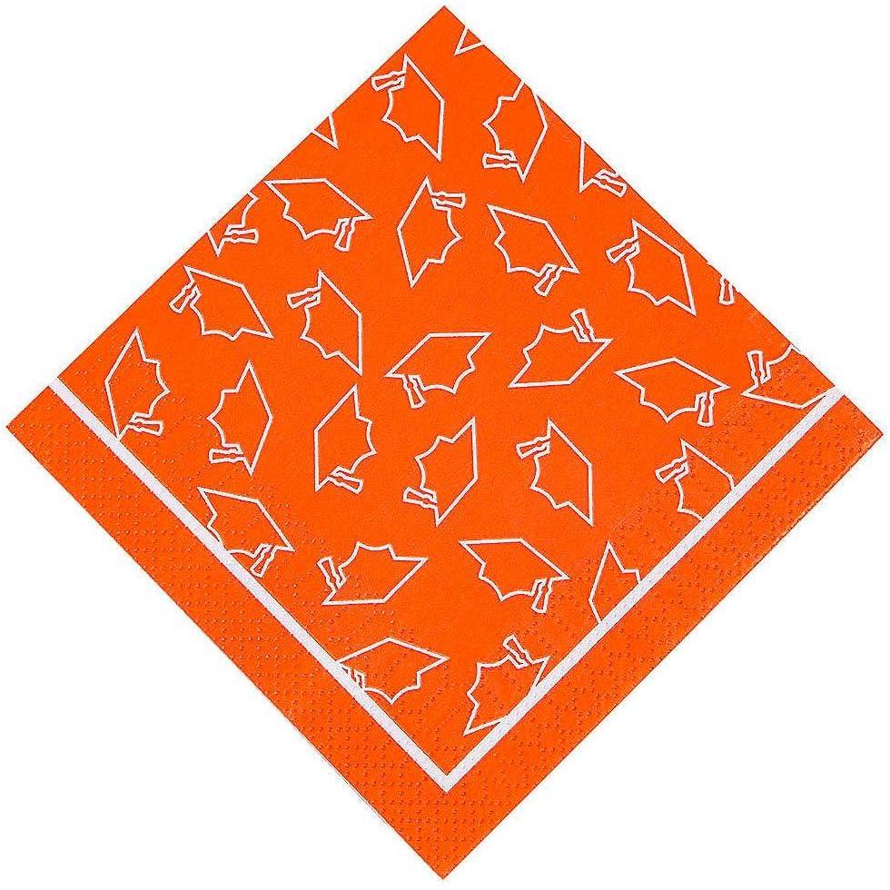image:imageOrange Graduation Bev Nap  Party Supplies  50 Pieces