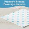 Fun Express – Blue Heart Bev Nap for Baby – Party Supplies – Licensed Tableware – Licensed Napkins – Baby – 16 Pieces