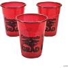Fun Express – Burgundy Congrats Grad Disposable Cups for Graduation – Party Supplies – Drinkware – Disposable Cups – Graduation – 50 Pieces
