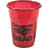 Fun Express – Burgundy Congrats Grad Disposable Cups for Graduation – Party Supplies – Drinkware – Disposable Cups – Graduation – 50 Pieces