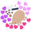 Fun Express 3″ x 4 3/4″ Bright Heart Hedgehog Magnet Craft Kit – Makes 12 – Great for Valentine’s Day Classroom and Home Crafts for Kids