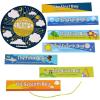 Fun Express 7″ x 17 3/4″ Religious 7 Days of Creation Paper Chain Craft Kit – Makes 12