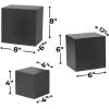 Fun Express Black Buffet Riser Set – Home Decor – 3 Pieces