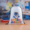 Fun Express Congrats Grad Drawstring Backpack for Graduation Party (Set of 12)(White)