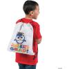 Fun Express Congrats Grad Drawstring Backpack for Graduation Party (Set of 12)(White)