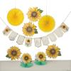 Fun Express Sunflower Baby Shower Decorating Kit – Gender Revela and Baby Party Decor – 9 Pieces
