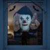 Scary Peeper Tapping Clown Halloween Decoration – 8″ x 12″ x 12″ (1 Pc.) – Scary Realistic Design – Perfect for Halloween Parties, Haunted Houses, & Pranks(Clown)