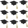 Black Glitter Tassel & Graduation Cap Party Garland