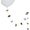 Congrats Graduation Balloon Tails, 6 Pieces(Graduation Cap)