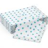 Fun Express – Blue Heart Bev Nap for Baby – Party Supplies – Licensed Tableware – Licensed Napkins – Baby – 16 Pieces
