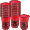 Fun Express – Burgundy Congrats Grad Disposable Cups for Graduation – Party Supplies – Drinkware – Disposable Cups – Graduation – 50 Pieces