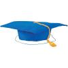 Fun Express – Matte Blue Child Mortarboard Hat for Graduation – Apparel Accessories – Hats – Graduation Hats – Graduation – 1 Piece