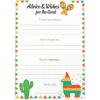 Fun Express Fiesta Grad Advice Cards – Colorful & Fun Graduation Party Stationery for Collecting Advice Wishes and Tips – Perfect for Fiesta-Themed Graduation Parties Celebrations & Events – 12 Pieces