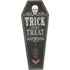 Fun Express Gothic Halloween Wood Coffin – Spooky and Creepy Home Décor for Haunted Houses Parties and Outdoor Displays – Perfect for Adding an Eerie Touch to Your Halloween Celebration – 1 Piece