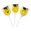Novelty Themed Individually Wrapped Lollipops, 12 Pieces, Smile Face Graduation Favors