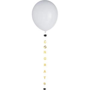 Congrats Graduation Balloon Tails, 6 Pieces(Graduation Balloon Tails)