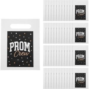 Fun Expess 7 1/2″ x 10″ Bulk 50 Pieces Prom Crew Party Favor Bags with Cutout Handles