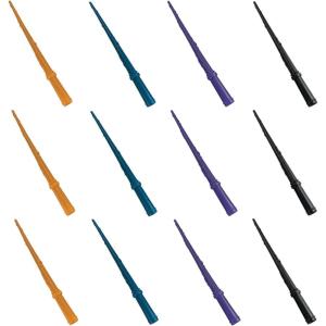 Fun Express 12″ Assorted Colors Reusable Plastic with and Wizard Wands – 12 Pc. – Great for Birthdays, Halloween and Other Themed Events