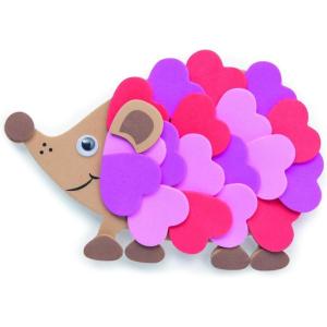 Fun Express 3″ x 4 3/4″ Bright Heart Hedgehog Magnet Craft Kit – Makes 12 – Great for Valentine’s Day Classroom and Home Crafts for Kids
