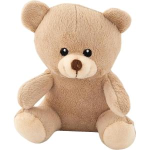 Fun Express Beige Stuffed Bear – Soft Cuddly Plush Toy for Kids Toddlers & Plush Toy Collectors – Ideal Gift for Birthdays Baby Showers Holidays & Special Occasions Huggable – 1 Piece