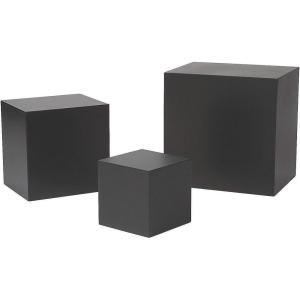 Fun Express Black Buffet Riser Set – Home Decor – 3 Pieces