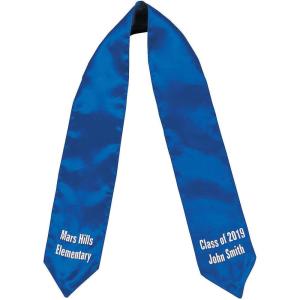 Fun Express Personalized Kids’ Blue Elementary School Graduation Stole – Apparel Accessories – 1 Piece
