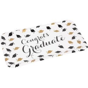 Graduation Party Congrats Graduate Paper Serving Trays, 3 Pieces
