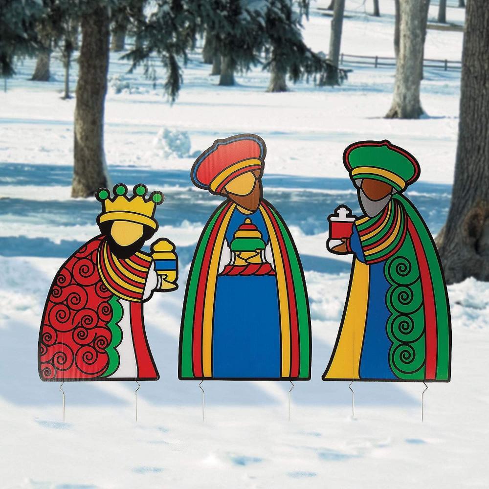 image:imageThree Wise Men Outdoor Yard Signs for Christmas Set of 3 Holiday Home and Yard Decor
