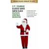 Fun Express Life Size Santa Claus 5 Foot Tall Standing Christmas Decoration – Traditional Holiday Figure with Classic Red Polyester Outfit | Perfect for Indoor Entryway, Home & Office Decor