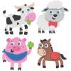 Fun Express Farm Animal Magnet Craft Kit – Engaging Crafting Activity for Kids Ideal for Classroom Parties and Home Projects Includes Colorful Animal Magnets for Creative Fun & Learning – 12 Pieces