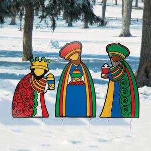 Three Wise Men Outdoor Yard Signs for Christmas – Set of 3 – Holiday Home and Yard Decor