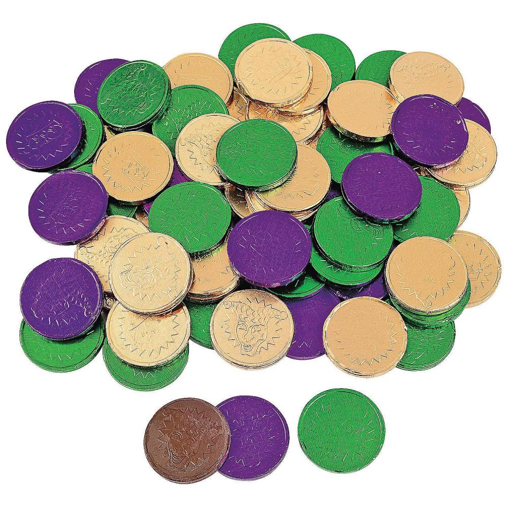 image:imageMardi Gras Chocolate Coins Bulk 300 Pc