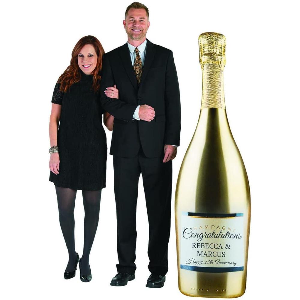 image:imagePersonalized Champagne Bottle StandUp Party Decor 1 Piece
