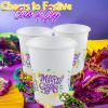 Fun Express – Mardi Gras Disposable Cups for Mardi Gras – Party Supplies – Drinkware – 50 Pieces