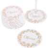 Fun Express Cheers White with Rose Gold Coasters Bulk 48 Pc
